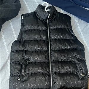 Dior Black Puffer Vest for Men Authentic don’t believe meet at Dior store